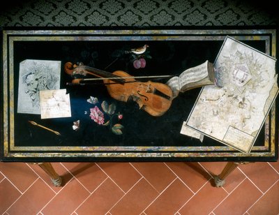 منضدية (سكاليولا) بواسطة بيترو أنطونيو بوليني